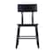 Flash Furniture Jackson Commercial Grade Rustic Black Industrial Wood Dining Chair, 2PK 2-XU-DG-W0236-BLK-GG - alternate 2